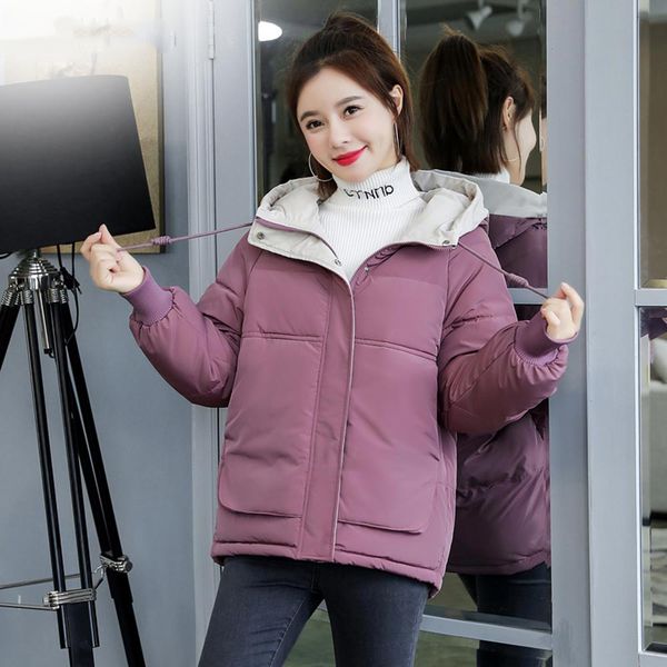 women winter jacket loose parkas patchwork thickening warm coat hooded female down cotton-padded short jacket coat, Black;brown
women winter jacket loose parkas patchwork thickening warm coat hooded female down cotton-padded short jacket coat, Black;brown