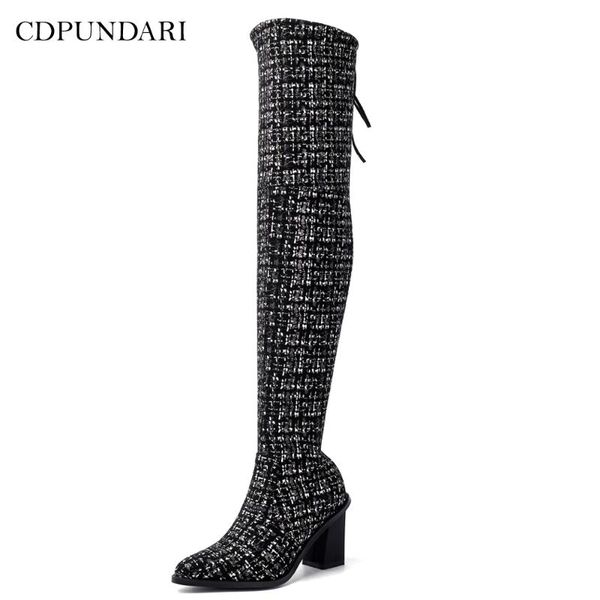 cdpundari high heels over the knee boots women thigh high boots winter shoes woman botas mujer bottine femme, Black
cdpundari high heels over the knee boots women thigh high boots winter shoes woman botas mujer bottine femme, Black