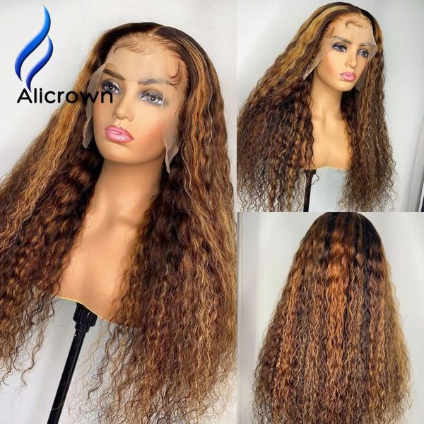 alicrown highlight t-part curly lace front human hair wigs 180% density bleached knots brazilian non-remy lace wigs for women, Black;brown
alicrown highlight t-part curly lace front human hair wigs 180% density bleached knots brazilian non-remy lace wigs for women, Black;brown