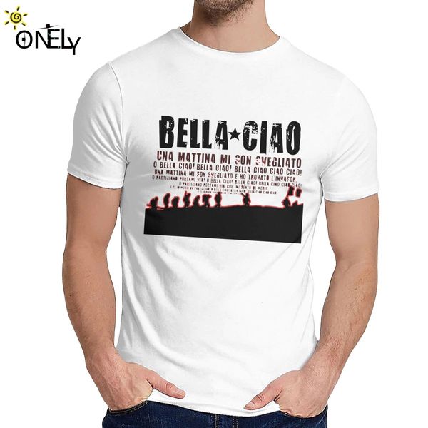 soft oh bella ciao tee shirt for man la case de papel new design leisure classic o-neck homme t shirt
soft oh bella ciao tee shirt for man la case de papel new design leisure classic o-neck homme t shirt
