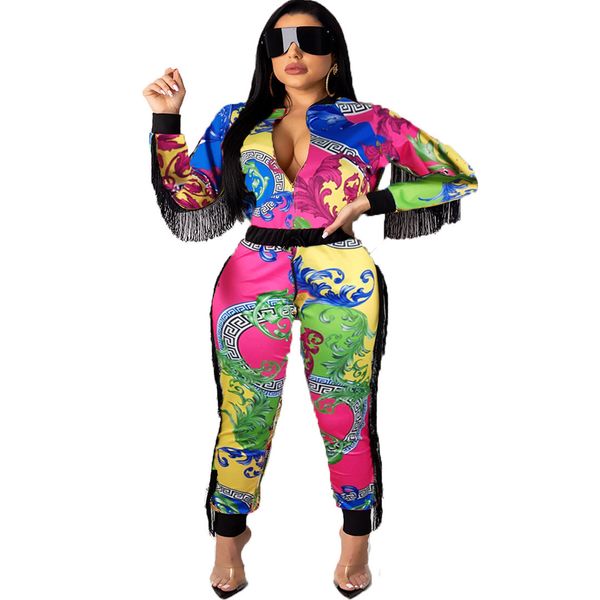 women tracksuit designer graffiti tie-dye print long sleeve zipper collar jacket coat pants leggings two piece casual sports suit p997, Gray
women tracksuit designer graffiti tie-dye print long sleeve zipper collar jacket coat pants leggings two piece casual sports suit p997, Gray
