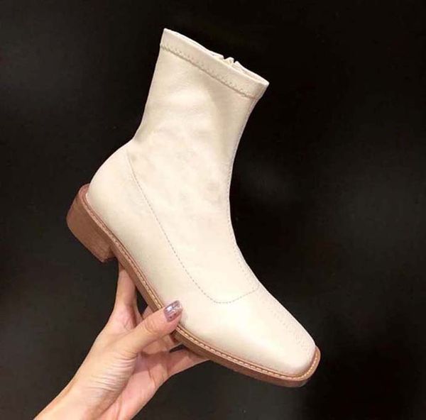 fashion leather star women shoes woman leather short autumn winter ankle fashion women boots sh008 p89, Black