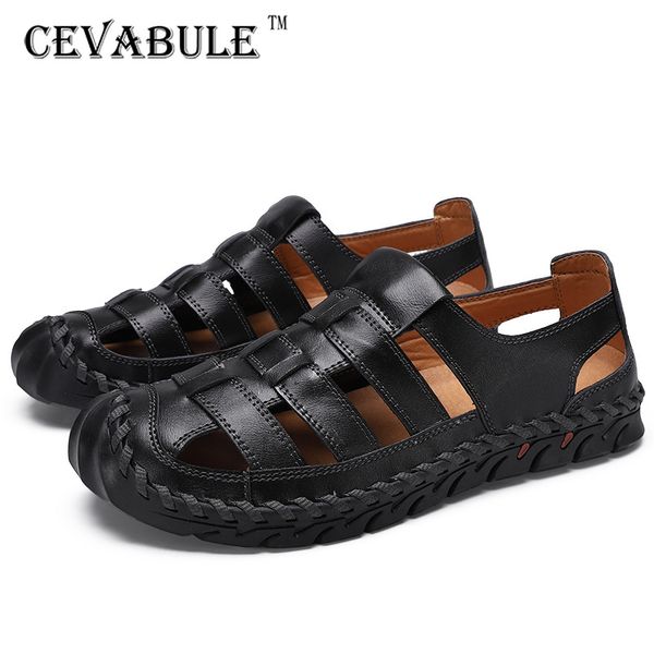 sandals cevabule 2021 summer fashion men's beach shoes large size breathable retro hand-sewn baotou clk, Black
sandals cevabule 2021 summer fashion men's beach shoes large size breathable retro hand-sewn baotou clk, Black