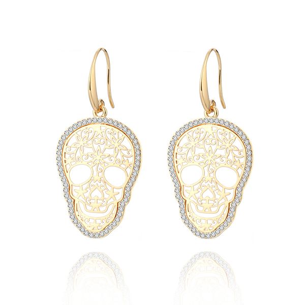skull earring god zircon face eardrop gold plated alloy halloween ghost head dangler hallow's eve jewelry cos-play earring for women, Silver
skull earring god zircon face eardrop gold plated alloy halloween ghost head dangler hallow's eve jewelry cos-play earring for women, Silver