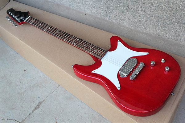 factory custom red electric guitar with white pickguard,chrome hardware,dots fret inlay,can be customized
factory custom red electric guitar with white pickguard,chrome hardware,dots fret inlay,can be customized
