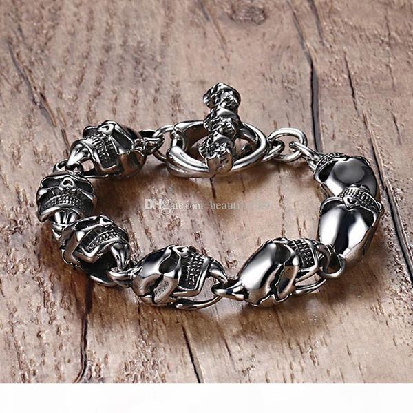 gifts personality 21cm*8mm jewelry men punk gothic emo harley biker skull silver stainless steel bracelet 8mm wide, Golden;silver
gifts personality 21cm*8mm jewelry men punk gothic emo harley biker skull silver stainless steel bracelet 8mm wide, Golden;silver