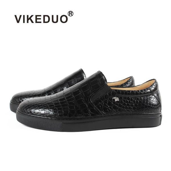 vikeduo 2020 classic crocodile skin handmade designer alligator fashion genuine leather shoes luxury leisure men's casual shoes, Black
vikeduo 2020 classic crocodile skin handmade designer alligator fashion genuine leather shoes luxury leisure men's casual shoes, Black