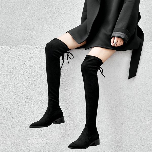 над коленом high boots женщина med каблуков toe остроконечных партия обувь женщина tight высокого теплой зима сапоги длинной обувь, Black
над коленом high boots женщина med каблуков toe остроконечных партия обувь женщина tight высокого теплой зима сапоги длинной обувь, Black