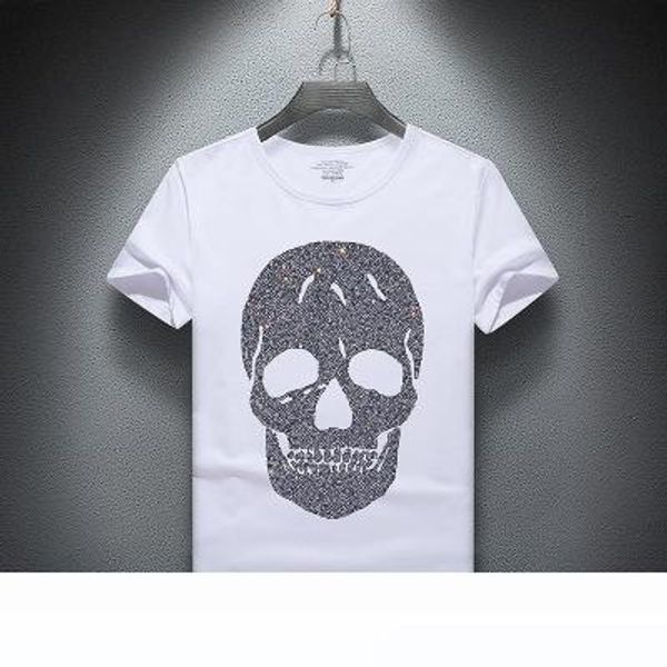 mens designer t shirts skull diamond summer half-sleeved slim plus size bottoming shirt fashion trend casual tees summer, White;black
mens designer t shirts skull diamond summer half-sleeved slim plus size bottoming shirt fashion trend casual tees summer, White;black
