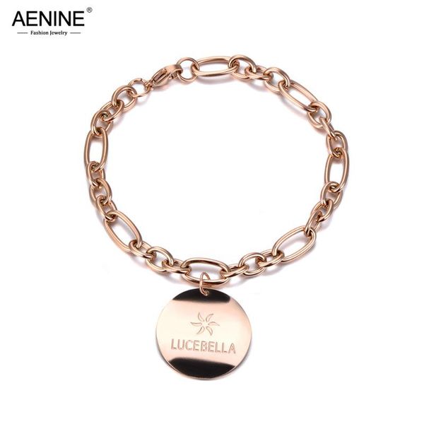 aenine trendy bohemia style tag charm bracelets jewelry titanium stainless steel chain & link office bracelet for women ab19061, Black
aenine trendy bohemia style tag charm bracelets jewelry titanium stainless steel chain & link office bracelet for women ab19061, Black