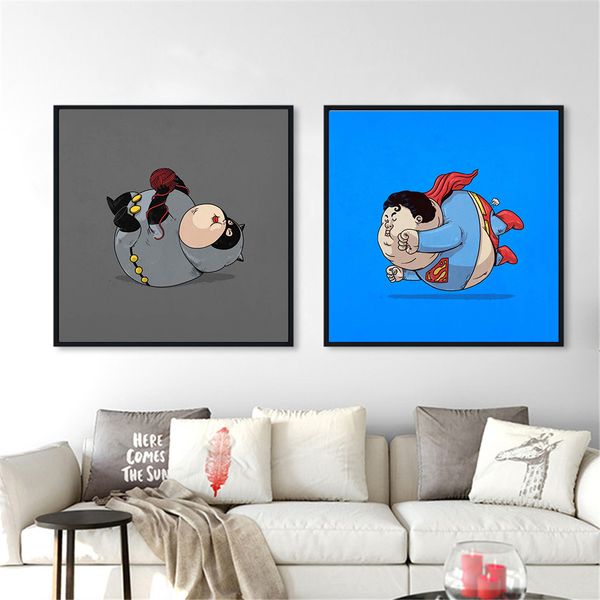 humor fat superhero marcel cartoon posters prints batman iron spider man wall art canvas painting funuy picture kids room home decor
humor fat superhero marcel cartoon posters prints batman iron spider man wall art canvas painting funuy picture kids room home decor