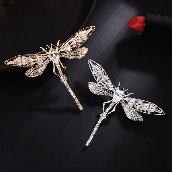 crystal silver color fashion dragonfly brooches pin for women scarf pin zircon brooch suit corsage collar coat jewelry broach, Gray
crystal silver color fashion dragonfly brooches pin for women scarf pin zircon brooch suit corsage collar coat jewelry broach, Gray