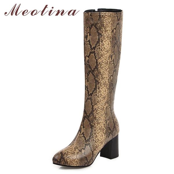 meotina snake print high heel knee-high boots women shoes pointed toe thick heels zipper long boots female winter red black 46
meotina snake print high heel knee-high boots women shoes pointed toe thick heels zipper long boots female winter red black 46