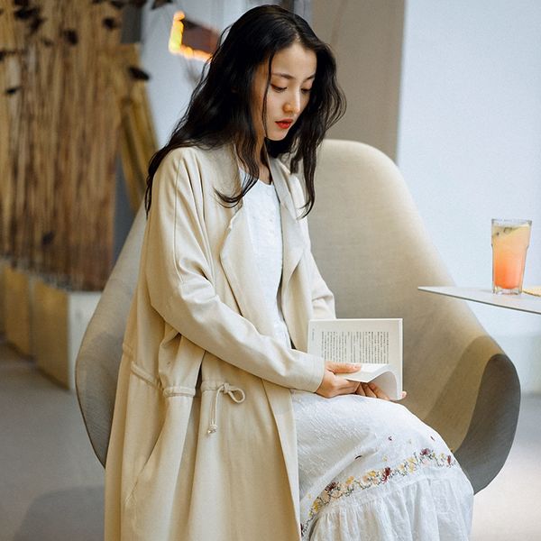 women's trench coats windbreaker spring elegant fashion waist hugging coat mid-length loose lazy wind women, Tan;black
women's trench coats windbreaker spring elegant fashion waist hugging coat mid-length loose lazy wind women, Tan;black