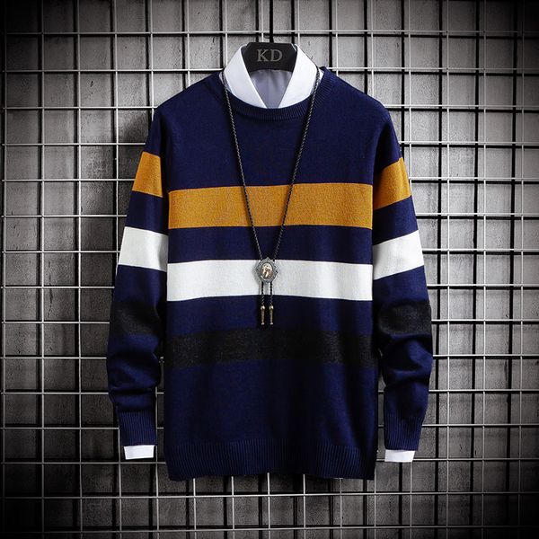 men's sweaters sweater men casual o-neck pullover autumn slim fit long sleeve shirt mens striped knitted cashmere wool pull homme, White;black
men's sweaters sweater men casual o-neck pullover autumn slim fit long sleeve shirt mens striped knitted cashmere wool pull homme, White;black