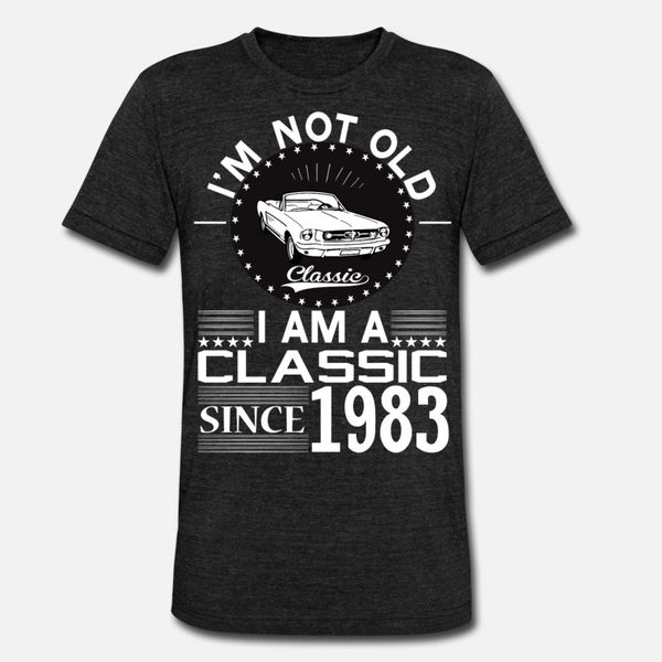classic since 1983 t shirt men designing tee shirt plus size 3xl trend gift new style spring original shirt, White;black
classic since 1983 t shirt men designing tee shirt plus size 3xl trend gift new style spring original shirt, White;black