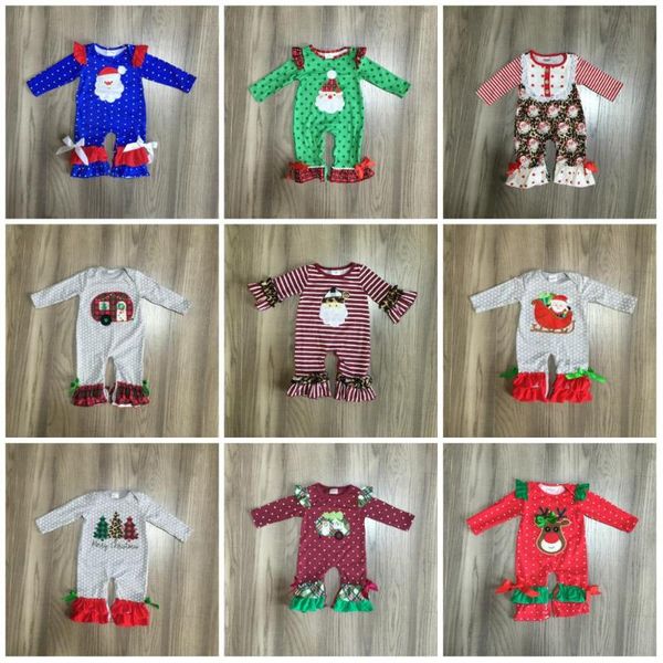 christmas tree baby girls kids wear romper leopard stripe santa claus toddler cotton boutique children clothes ruffles romper, White
christmas tree baby girls kids wear romper leopard stripe santa claus toddler cotton boutique children clothes ruffles romper, White