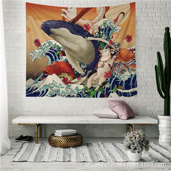 blanket kanagawa japanese waves wall tapestry big whale ukiyoe painting tapestry wall hanging arowana boho bedspread yoga mat blanket
blanket kanagawa japanese waves wall tapestry big whale ukiyoe painting tapestry wall hanging arowana boho bedspread yoga mat blanket