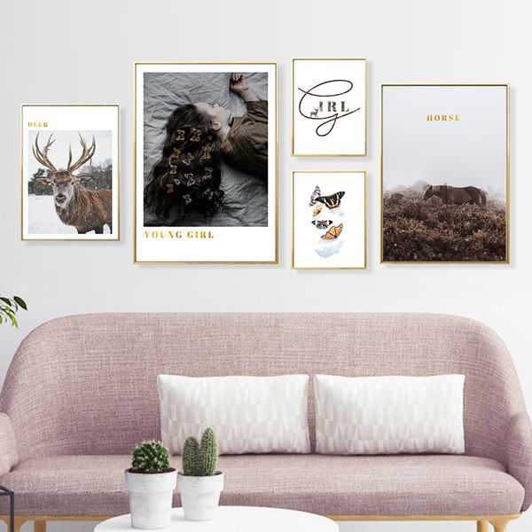 scandinavian decoration horse deer butterfly woman canvas poster nordic style wall art print painting decorative picture
scandinavian decoration horse deer butterfly woman canvas poster nordic style wall art print painting decorative picture