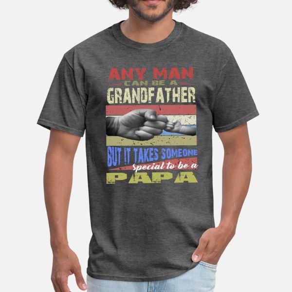 any man can be a grandfather t shirt men designer cotton plus size 3xl cool sunlight breathable spring cool shirt 
any man can be a grandfather t shirt men designer cotton plus size 3xl cool sunlight breathable spring cool shirt