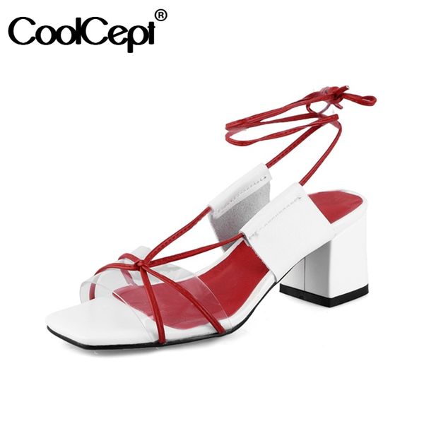 coolcept gladiator sandals women real leather high heel summer shoes woman corss strap fashion office lady footwear size 34-39, Black
coolcept gladiator sandals women real leather high heel summer shoes woman corss strap fashion office lady footwear size 34-39, Black