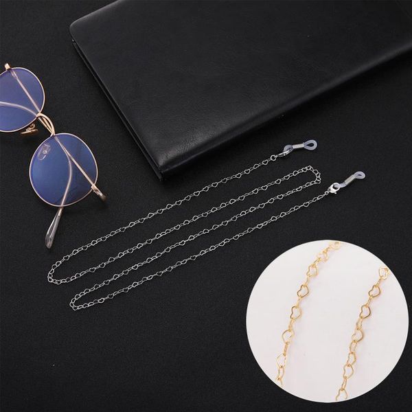 likgreat fashion heart glasses chain women golden metal sunglasses chain straps lanyard eyewear cord holder accessories, Silver
likgreat fashion heart glasses chain women golden metal sunglasses chain straps lanyard eyewear cord holder accessories, Silver
