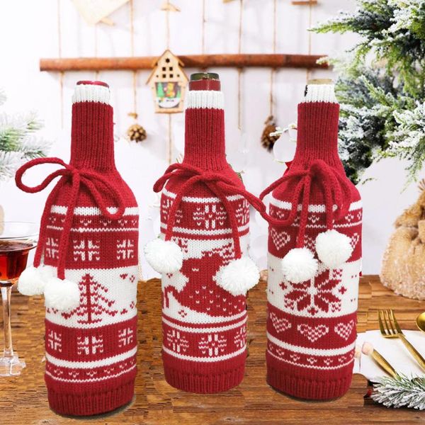 knitted wine bottle cover creative cute christmas tree elk snowflake knitted wine bottle sweater holiday decorations wide usage
knitted wine bottle cover creative cute christmas tree elk snowflake knitted wine bottle sweater holiday decorations wide usage