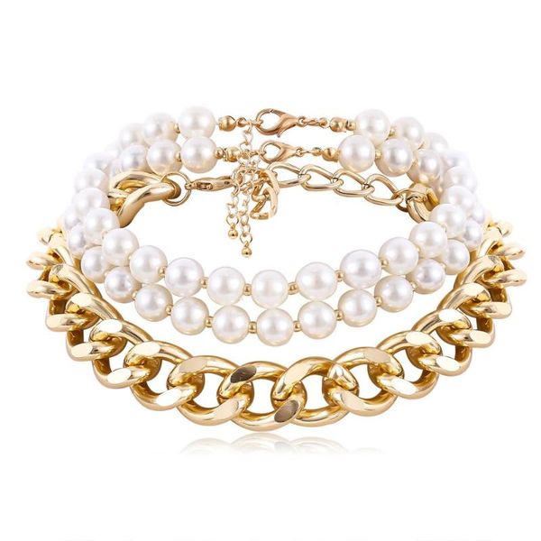 pearl necklace choker woman elegant fashion exaggerated imitation pearl multilayer necklace simple chain female, Silver
pearl necklace choker woman elegant fashion exaggerated imitation pearl multilayer necklace simple chain female, Silver