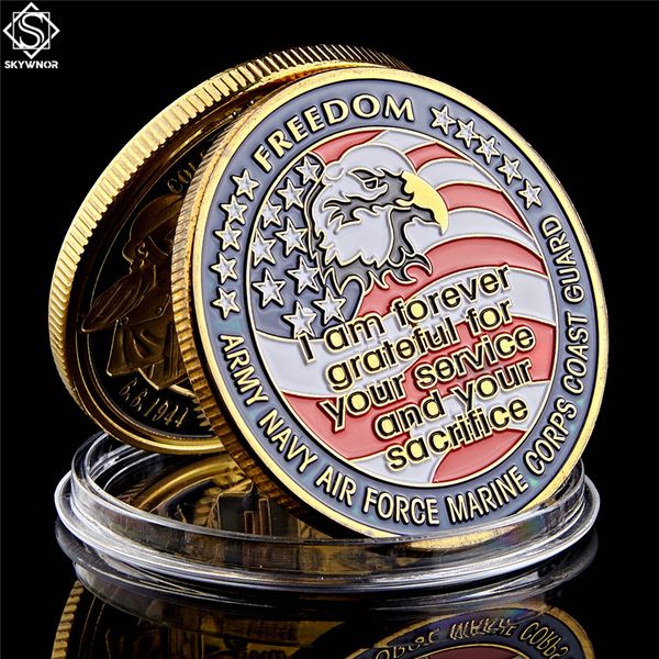 usa army navy air force marine craft corps coast guard om eagle gold plated color rare challenge coin for collection
usa army navy air force marine craft corps coast guard om eagle gold plated color rare challenge coin for collection