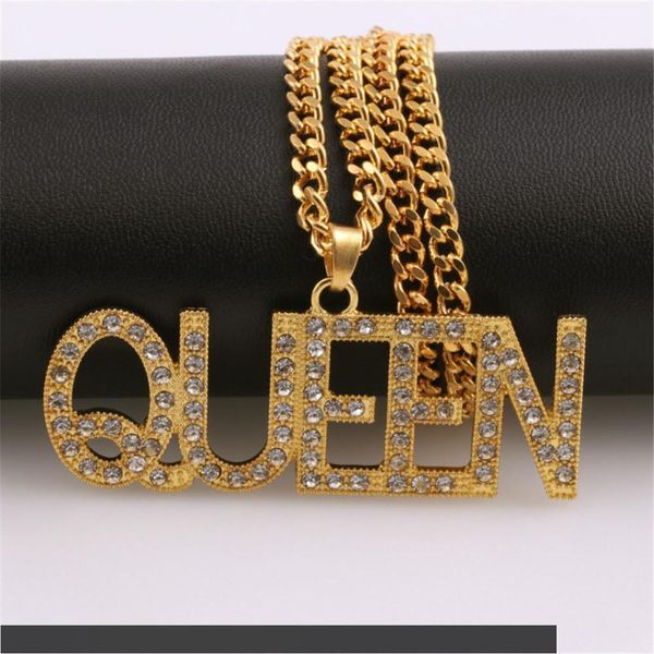 Fashion Female Letter Queen Pendant Necklaces Women Hip Hop Jewelry Personalized Long Chain Gold Necklace Ladies Gifts
Fashion Female Letter Queen Pendant Necklaces Women Hip Hop Jewelry Personalized Long Chain Gold Necklace Ladies Gifts