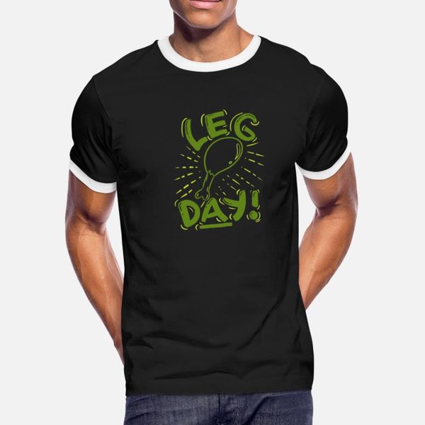 leg day t shirt men customize tee shirt s-3xl family crazy casual spring autumn novelty shirt