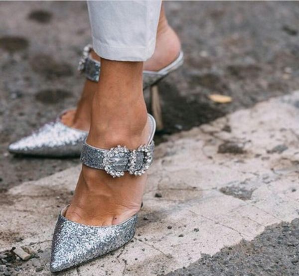 2020 women elegant high-heeled causal shoes crystal adorned pointed sandals high-heeled slippers wedding bridal shoes, Black
2020 women elegant high-heeled causal shoes crystal adorned pointed sandals high-heeled slippers wedding bridal shoes, Black