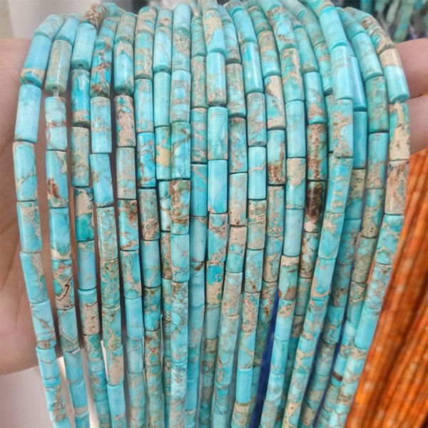 4x13mm round tube shape imperial jasper turquoises loose spacer charm beads for jewelry sea sediment stone beads diy material, Black
4x13mm round tube shape imperial jasper turquoises loose spacer charm beads for jewelry sea sediment stone beads diy material, Black