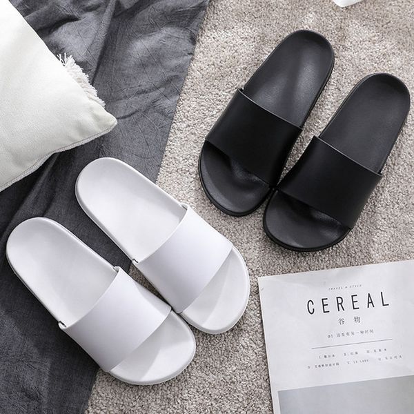women's home bathroom slippers simple tie-in eva slides female lightweight non-slip flip flops summer indoor couples shoes, Black
women's home bathroom slippers simple tie-in eva slides female lightweight non-slip flip flops summer indoor couples shoes, Black
