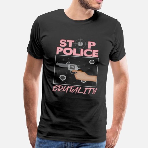 spolice brutality t shirt men create cotton size s-3xl homme anti-wrinkle basic spring letter shirt