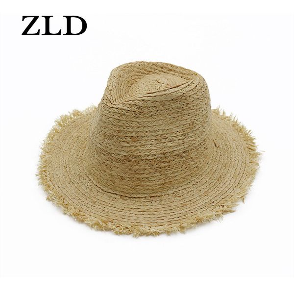 zld spring and summer new korea dongdaemun hat retro raw hand rafah hat jazz sun protection straw female, Blue;gray
zld spring and summer new korea dongdaemun hat retro raw hand rafah hat jazz sun protection straw female, Blue;gray