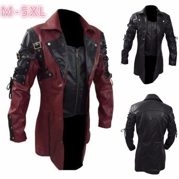 winter lapel neck long sleeve long jackets casual male faux leather clothing pu plus size motor mens faux fur coats fashion, Black
winter lapel neck long sleeve long jackets casual male faux leather clothing pu plus size motor mens faux fur coats fashion, Black