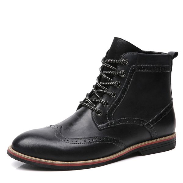 boots 2021 genuine leather men vintage brogue college style shoes casual fashion man big size 38-47, Black
boots 2021 genuine leather men vintage brogue college style shoes casual fashion man big size 38-47, Black