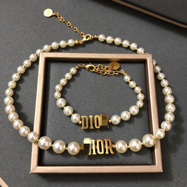 d home/di home new letter pearl necklace women's internet popular letter pearl bracelet women's light luxury high texture, Silver
d home/di home new letter pearl necklace women's internet popular letter pearl bracelet women's light luxury high texture, Silver