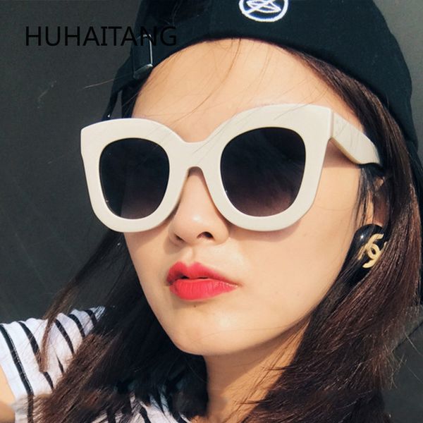 huhaitangeuropean and american cat's eye sunglasses fashion big frame sunglasses women's retro glasses men's fashion, White;black
huhaitangeuropean and american cat's eye sunglasses fashion big frame sunglasses women's retro glasses men's fashion, White;black