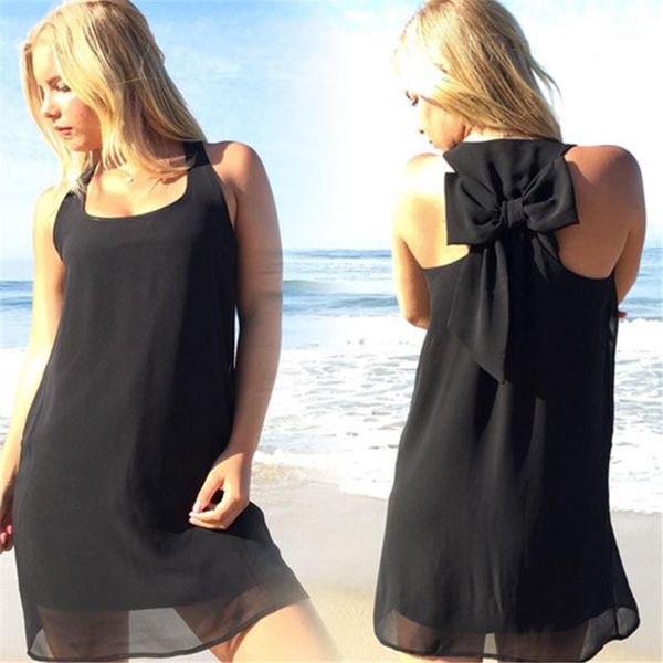 bow casual dresses women designer a line dresses summer fashion solid color sleeveless womens clothing, Black;gray
bow casual dresses women designer a line dresses summer fashion solid color sleeveless womens clothing, Black;gray