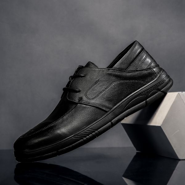 fashion men cow genuine leather shoes lace up casual footwear male outdoor breathable designers oxfords men casual shoes, Black
fashion men cow genuine leather shoes lace up casual footwear male outdoor breathable designers oxfords men casual shoes, Black