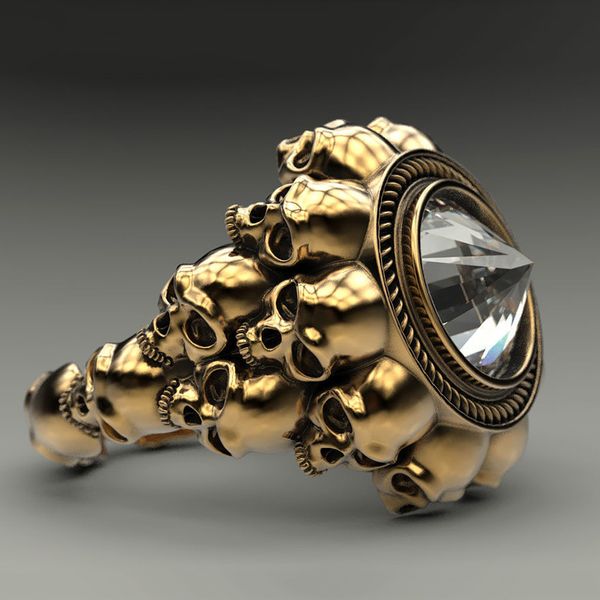 gothic punk skull rings for men retro skeleton black red cone male ring jewelry biker steampunk rings for women anillo hombre, Slivery;golden
gothic punk skull rings for men retro skeleton black red cone male ring jewelry biker steampunk rings for women anillo hombre, Slivery;golden