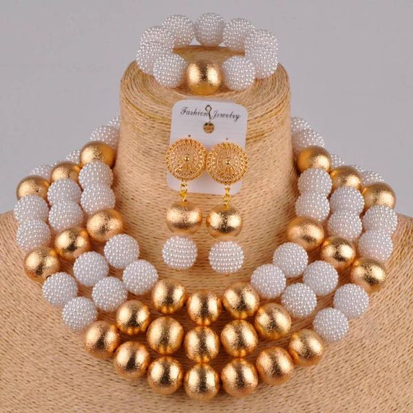 white african jewelry set simulated pearl nigerian wedding beads costume necklace set jewelry for women fzz35, Silver 
white african jewelry set simulated pearl nigerian wedding beads costume necklace set jewelry for women fzz35, Silver