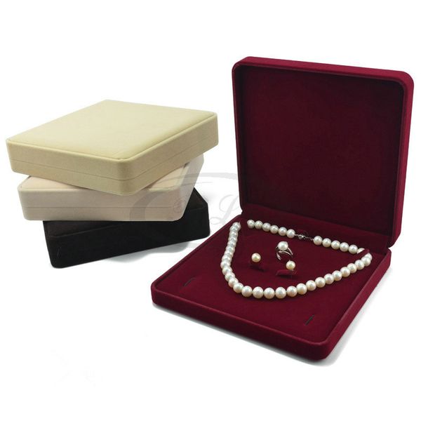 jewelry set box 19x19x4cm necklace earring ring gift box velvet wedding packaging favor holder jewelry display storage box case mx200810, Black;white
jewelry set box 19x19x4cm necklace earring ring gift box velvet wedding packaging favor holder jewelry display storage box case mx200810, Black;white