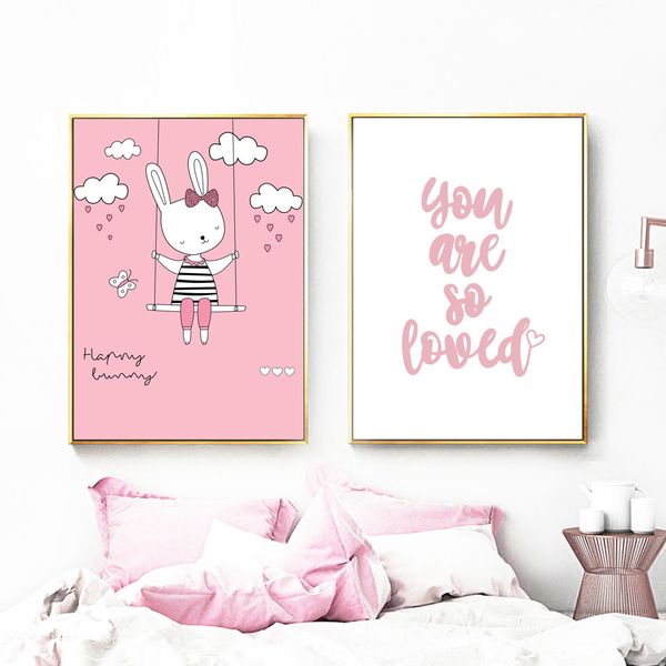 cartoon rabbit swing butterfly cloud quotes nordic posters and prints wall art canvas painting wall pictures for kids room decor
cartoon rabbit swing butterfly cloud quotes nordic posters and prints wall art canvas painting wall pictures for kids room decor
