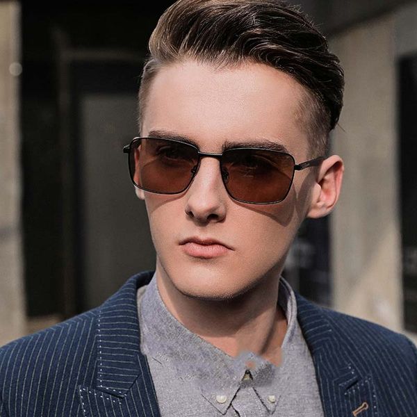 brand retro metal square polarized sunglasses men women vintage eyewear accessories sun glasses for men, White;black 
brand retro metal square polarized sunglasses men women vintage eyewear accessories sun glasses for men, White;black