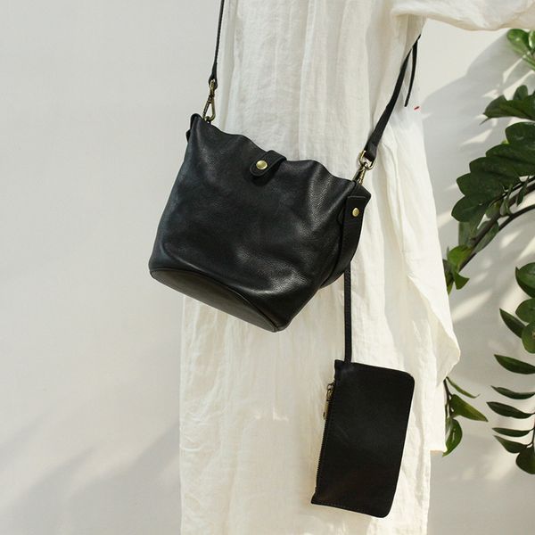 2 pieces genuine real leather handbag designer purse for women bucket tote soft layer cowhide crossbody shoulder bag
2 pieces genuine real leather handbag designer purse for women bucket tote soft layer cowhide crossbody shoulder bag