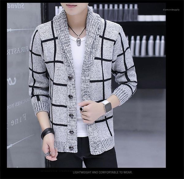 cardigan knitwear teenager spring autumn sweater jacket plaid pattern mens designer sweater single breasted fashion homme, White;black
cardigan knitwear teenager spring autumn sweater jacket plaid pattern mens designer sweater single breasted fashion homme, White;black