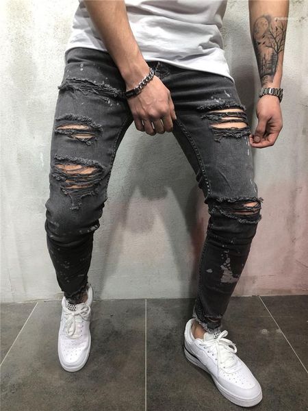 pencil pants casual apparel mens black jeans pants new desiginer fashion summer hole clothing homme zipper, Blue
pencil pants casual apparel mens black jeans pants new desiginer fashion summer hole clothing homme zipper, Blue